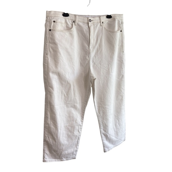 Torrid White Jeans Womens Plus Size 22 Stretch Denim High Rise Cropped Ankle - Picture 2 of 12